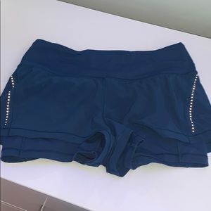 Navy Lululemon shorts size 6